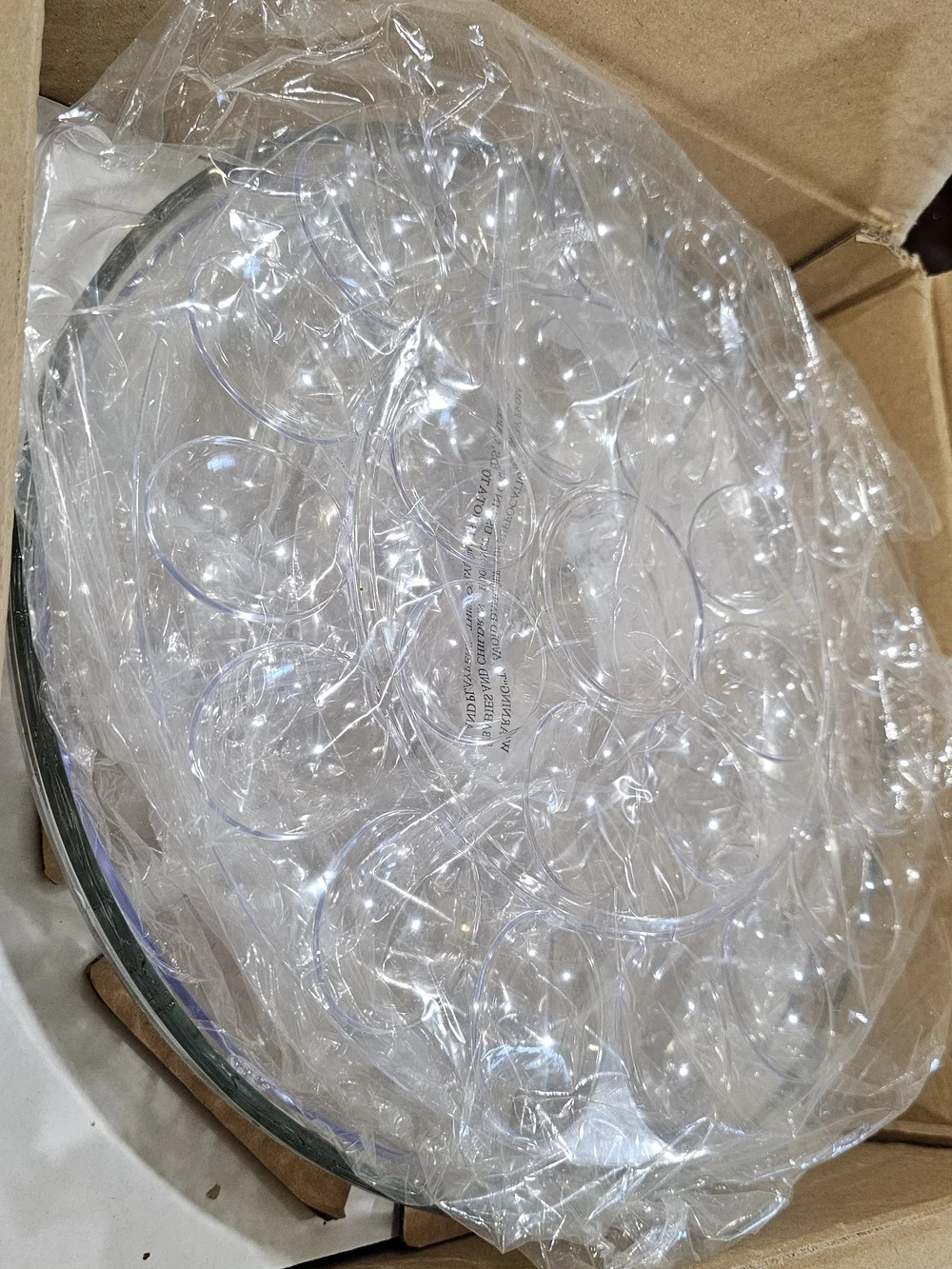 Princess House Clear Glass Serving Platter and Bowl Set